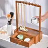 Estudio Lan Zhai Soporte para Pinceles Portapinceles de Bambú Estilo Chino Nuevo Estante de Almacenamiento para los Cuatro Tesoros del Estudio