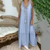 1561 #Ebay Aliexpress Estilo Nuevo Cuello en V de Moda Encaje Patchwork Talla Grande Vestido Largo para Mujer