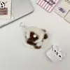 59263 Bolsa Portátil para Auriculares de Peluche con Corazón Funda Protectora para Salidas Shell Neutro para Auriculares Bluetooth Bolsa de Viaje para Auriculares para Mujer