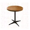 Mesa Cuadrada de Color Nogal para Uso Doméstico, Mesa de Comedor para Uso Comercial, Mesa de Comedor de Madera Maciza para Restaurantes, Mesa de Comedor de Pizarra para Restaurantes de Comida Rápida