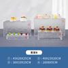 Mesa de sobremesas de acrílico Buffet Pastelaria Rack de água Ripple Refeição fria Comida Enfeites de cerâmica Casamento Aniversário Display Rack