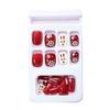 PD-30 Alce Navideño Pegatinas de Uñas Postizas Pegatinas para Usar en las Uñas Pegatinas para Uñas Acabadas 24 Pegatinas para Uñas Al Por Mayor