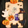 CM2406001 Pegatinas de rompecabezas interactivas para padres e hijos con dibujos animados de terror para niños y Halloween