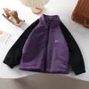 Chaqueta Polar Infantil 2024 Otoño e Invierno Nuevo Estilo Mediana y Grande Moda Infantil Versátil y Gruesa Terciopelo Austriaco Ropa Exterior para Niños y Niñas