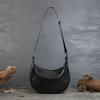 Explosões de Primavera Bolsa Transversal de Couro Genuíno Feminina de Nicho de Alta Qualidade Bolsa Bolinho Bolsa de Ombro Transversal de Couro Bovino Curtido Vegetal Vintage