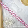 Piezas Cuadradas Pequeñas con Encaje de Flecos de un Solo Lado, Cintas Frescas de Colores Dulces, Accesorios Hechos a Mano para Ropa Infantil
