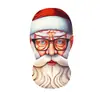 Máscara Facial Completa de Papá Noel Europeo y Americano con Capucha Transpirable de Verano Protección Solar para Ciclismo al Aire Libre Malla Visual Transparente