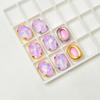 10*14MM ovalado proteína moca taladro de mano para coser a mano base dorada base plateada materiales de video DIY para ropa se puede ensartar