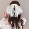 Pinza para el pelo con lazo doble cara negra para mujer, Nuevo modelo 2026, Pinza de tiburón para recogido en la parte trasera de la cabeza, Accesorio para el pelo de princesa