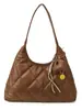 Bolso de Hombro para Mujer con Cadena de Rombo Retro 2026 Nuevo Bolso Tote de Moda Tendencia Bolso de Hombro Texturizado de Color Sólido para Mujer