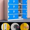 Gabinete para Mochilas Escolares de Jardín de Infancia Gabinete de Hierro para Estudiantes de Aula Gabinete Pequeño Gabinete de Colores con Cerradura Gabinete de Absorción Magnética