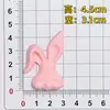 Parches Pequeños de Animales de Dibujos Animados 3D de Goma Suave de PVC Accesorios DIY para Botellas de Agua, Fundas de Teléfono, Bolsas y Colección de Otros Accesorios
