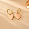 Brincos Estrela Coração Estilo Hong Kong Retrô, Simples e Fashion, High-End, Brincos Românticos e Delicados, Colar Pequeno Estilo Fragrante Feminino