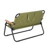 Celebridad de internet al aire libre portátil plegable tela Oxford doble silla Kermit silla de playa respaldo con veta de madera silla plegable venta al por mayor