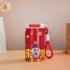 316 Caneca Térmica Popular Transfronteiriça com Alça Série de Desenhos Animados 2024 Nova Série de Desenhos Animados Copo de Água Copo com Canudo Copo Bala