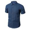 Camisa Blanca de Comercio Exterior para Hombre de Manga Larga Sin Planchar Corte Formal de Negocios Estilo Coreano Profesional Traje Blanco Casual para el Trabajo de Hombre