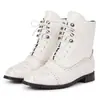 Zapatos de cuero estilo británico para hombre, de caña media a alta, botines casual de negocios tipo brogue, calidad de exportación, talla grande, modernos, botines retro Martin