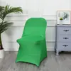 Venta Caliente Al por Mayor Varios Colores Universal Hotel Boda Salón de Banquetes Uso Elástico Plegable Silla Cubierta para Silla