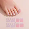 Fábrica Zhengxiang Película de Esmalte de Uñas Color Puro Personalizada Pegatinas para Uñas de los Pies Pegatinas Impermeables Adhesivas para Uñas de los Pies Oem Odm
