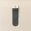 Calcetines grises apilados para niños, calcetines de algodón de tubo medio, de verano, finos, hidratantes, desodorantes, sin hueso, con encaje de hongo blanco, para primavera y otoño.