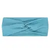 Diadema elástica cruzada de una sola capa europea y americana, unisex, adecuada para yoga y deportes, absorbente de sudor, elegante y versátil