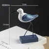 Decoração de Mesa Retrô com Pássaros Marinhos Enfeites Artesanato de Madeira Feito à Mão Pássaros Marinhos e Gaivotas Acessórios para Casa Restaurante Escritório
