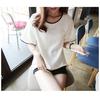 Agente 9.9 personalizado peça única entrega coreana verão novo emagrecedor feminino top tamanho grande manga curta solta camiseta atacado