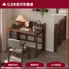 Escritorio Plegable de Madera Maciza sin Instalación para Uso Doméstico, Escritorio de Estudio para Dormitorio de Estudiante, Escritorio de Escritura, Mesita de Noche, Escritorio de Computadora Simple