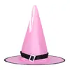 Chapéu de Halloween Festival dos Fantasmas Decoração de Festa Adereços Chapéu de Bruxa Luminoso LED Chapéu de Mago Chapéu de Bruxa