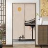 Tela Divisória para Esconder Imperfeições, Novo Estilo Chinês para Uso Doméstico no Quarto e Sala de Estar, Cortina de Porta Simples, Sem Necessidade de Pendurar ou Furar, Estilo Japonês