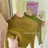[En stock suéter de cuello semi alto de otoño e invierno para niñas, suéter para niñas de invierno, versión coreana de punto fino bajo]