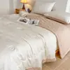 Conjunto de Roupa de Cama de Cetim 100% Algodão 60S de Luxo Leve, Conjunto de Quatro Peças, Capa de Edredom Jacquard Espessada para Outono e Inverno, Lençol para Quarto Principal, Roupa de Cama 100% Algodão
