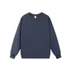 Sudadera Pesada de Cuello Redondo Talla Europea 320g Transfronteriza para Hombres y Mujeres, Hombro Caído Ajuste Holgado Color Sólido Estilo Básico Top de Manga Larga para Parejas