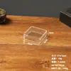 Caixa transparente quadrada de acrílico plástico atacado 5cm com tampa e base caixa de doces cubo figura caixa de embalagem para display
