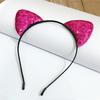 B192-1 Tiara Personalizada de Desenho Animado Tiara de Gato com Lantejoulas Acessórios de Cabelo Fofos de Gato para Festa Infantil Venda Quente Transfronteiriça