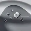 1000 Piezas de Decoraciones de Moños para Uñas de Aleación Mixta, Moños de Cinta Huecos, Pedrería Plateada para Uñas, Al por Mayor