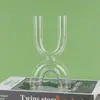 Tubo de Ensaio Vaso de Vidro Recipiente de Pequeno Diâmetro Arte Sala de Estar Ornamento Vintage Arranjo de Flores Vaso de Flores de Alta Qualidade Luxo Leve Retrô