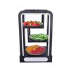 Plato de fruta rectangular de tres capas con luz LED, plato de fruta dedicado para KTV, plato creativo de snacks LED para discoteca
