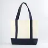 Bolso de Lona Nuevo Estilo Coreano con Bloques de Color, Hecho a Medida, de un Solo Hombro, Engrosado, Gran Capacidad, Bolso de Lona de Moda para Niñas, Personalizado