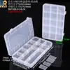 Caja de plástico transparente para accesorios de somier, caja de almacenamiento para piezas de baterías, caja de clasificación de herramientas