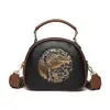 2025 Nuevo Bolso de Mano para Mujer Grande Capacidad con Relieve Retro Más Fácil de Combinar Elefante Mamá de Mediana Edad Piel Suave Hombro Cruzado