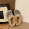 Chinelos de Cabeça Fofos com Bolinhas Francesas para Mulheres Estilo Outono/Inverno 2026 Uso Externo Solado Grosso Slip-on Pessoa Preguiçosa Birkenstock Sapatos Fofos