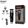 KEMEI KM-PG233/KEMEI novo mini cortador de cabelo elétrico carregador de corte de cabelo número LCD portátil compacto de uso duplo