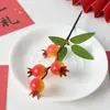 Fruta Simulada, Racimos de Granada Simulada, Flor de Año Nuevo, Cubo de la Fortuna Decoración, Accesorios para Fotografía, Fruta Falsa para Manualidades, Venta al por Mayor desde Fabricante