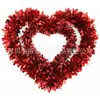 Guirnalda de amor doble para el Día de San Valentín, adornos de rubia, propuesta de Qixi, corazón de confesión, accesorios de disfraz con forma de corazón, colgante de puerta para el Día de la Madre