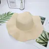 Chapéu de palha chapéu de prato leve chapéu em bruto ponto turístico onda de calor fábrica de chapéus direto chapéu DIY chapéu de sol de verão chapéu fresco