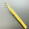Pinzas para Pestañas con Patrón de Pez Color Espejo Pinza de Pluma Dorada Pinzas de Delfín Pinzas de Flor Pinzas para Pestañas