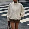 100% VestuárioTEMU Transfronteiriço 2026 Novo Estilo Casual para Trabalho Cor Sólida Gola Alta Zíper Corta-vento Jaqueta Curta