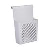 Cesta de almacenamiento de pared colgante para puerta al por mayor de fábrica, cesta de almacenamiento hueca de plástico PP gris, cesta de almacenamiento para artículos diversos de baño