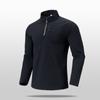 Camiseta de Manga Larga con Media Cremallera Estilo de Negocios de Alta Gama para Hombre Otoño Nuevo Cuello Alto Capa Interior Superior Camiseta de Manga Larga para Exteriores Casual